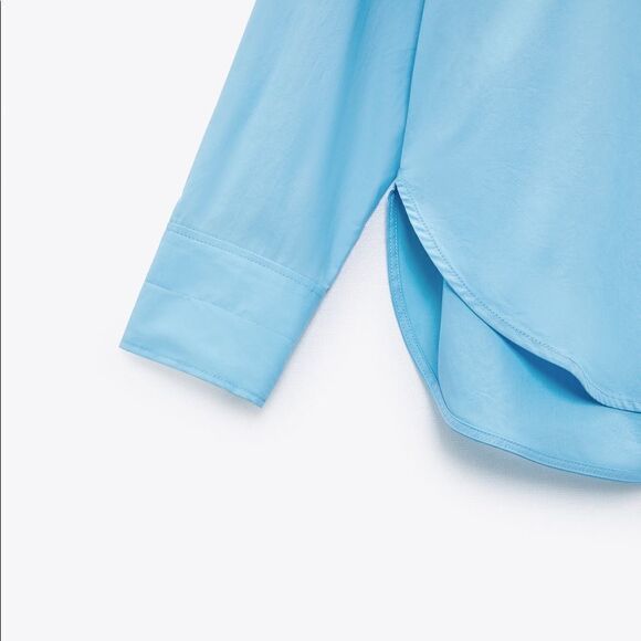 Zara Poplin Button Down Shirt New - Picture 6 of 6